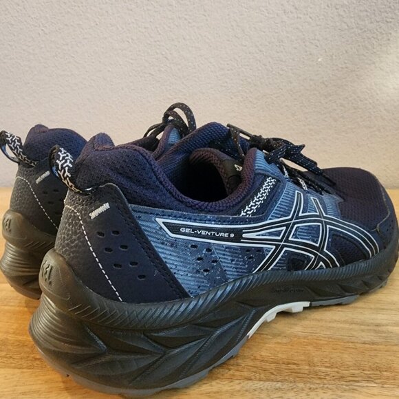 ASICS Gel-Venture 8 Shoes Mens Size 9.5 Blue Black Trail Running Mesh 1011B486 main image 10